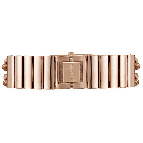 Relógio Feminino Quadrado Corrente Rosé
