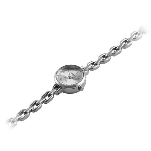 Relógio Feminino Clássico Corrente Prata