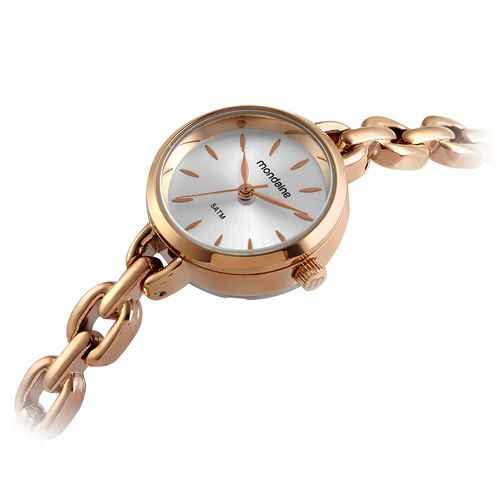 Relógio Feminino Clássico Corrente Rosé