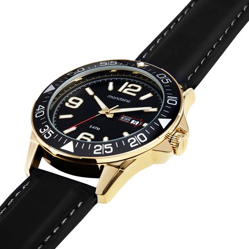 Relógio Masculino Esportivo Silicone Dourado