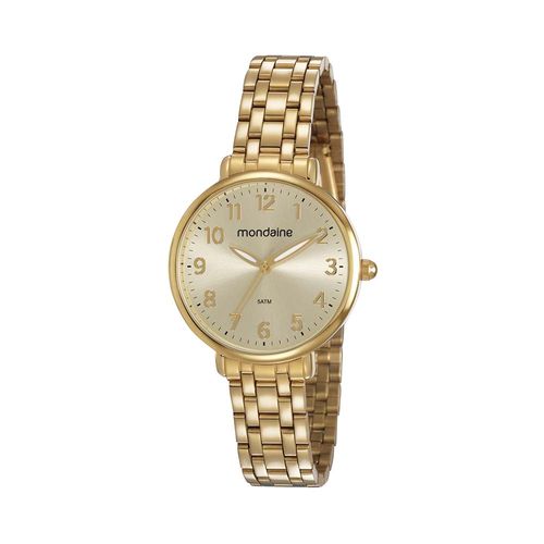 Kit Relógio Feminino Vintage Dourado Com Semijoias