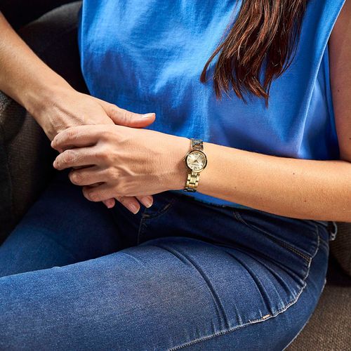 Relógio Feminino Clássico Dourado