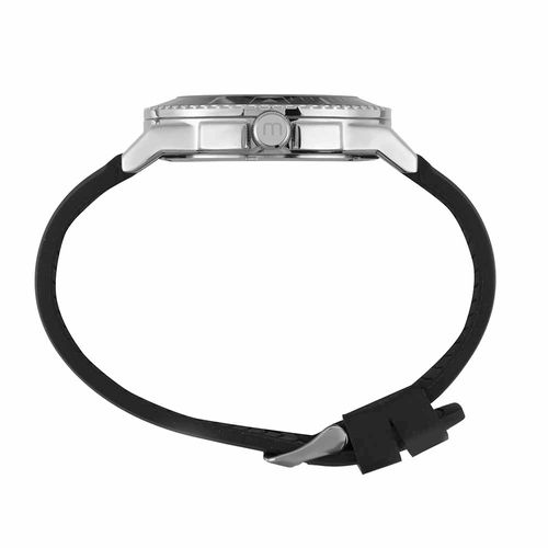 Relógio Masculino Multifunção Esportivo Silicone Prata