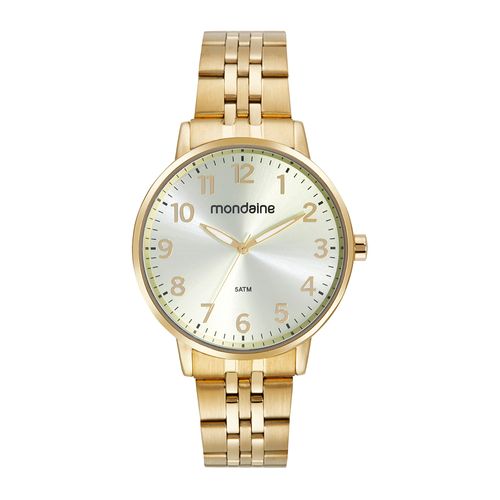 Relógio Feminino Casual Dourado