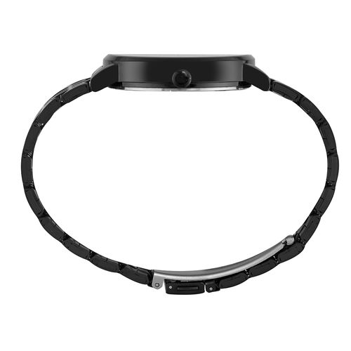 Relógio Feminino Casual Com Visor Fosco e Metálico Preto