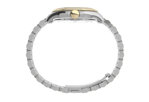 Relógio Masculino Todo em Aço Dourado