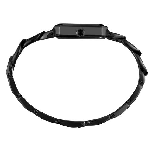 Relógio Feminino Quadrado Corrente Preto