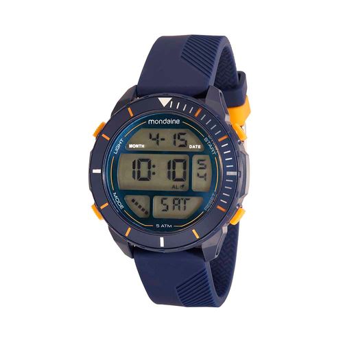 Relógio Masculino Digital Pulseira Silicone Azul