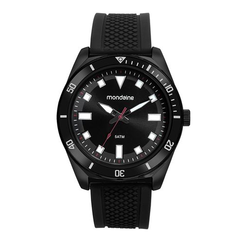 Relógio Masculino Silicone Preto