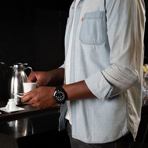 Relógio Masculino Silicone Preto