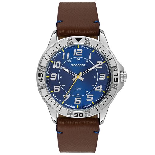 Kit Relógio Masculino Esportivo Prata com Cantil