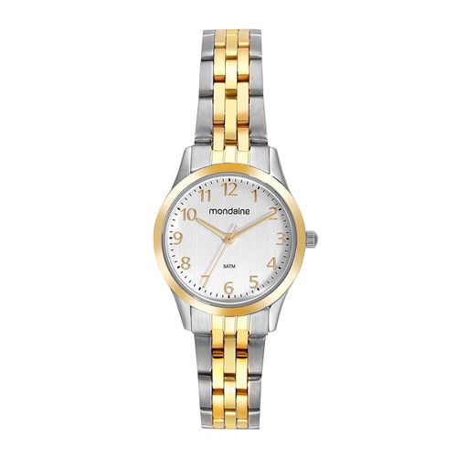 Relógio Feminino Clássico Prata e Dourado