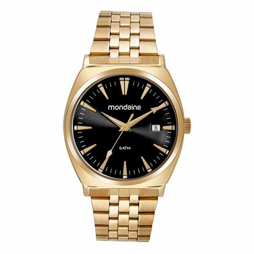 Kit Relógio Masculino Dourado Com Acessórios Manicure