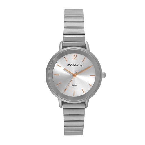 Relógio Feminino Bracelete Prata