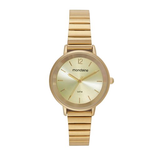 Relógio Feminino Bracelete Dourado