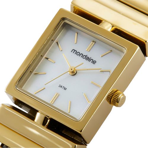 Relógio Feminino Bracelete Madrepérola Dourado