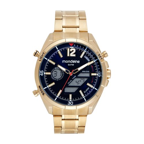Relógio Masculino Anadigi Dourado