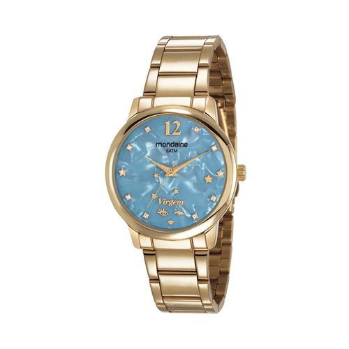 Relógio Feminino Signo Virgem Dourado