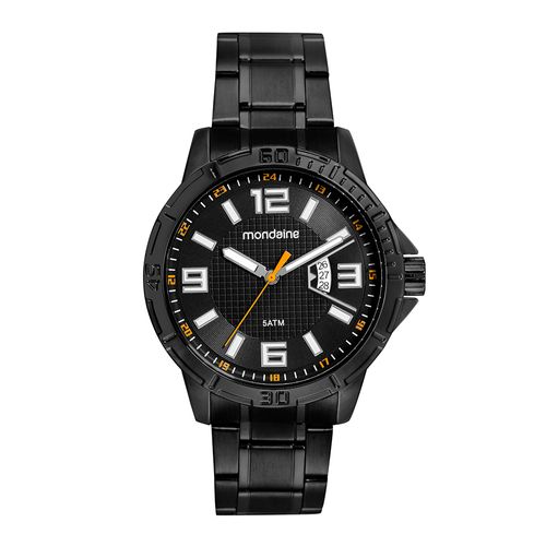 Relógio Masculino Casual Com Calendário Preto