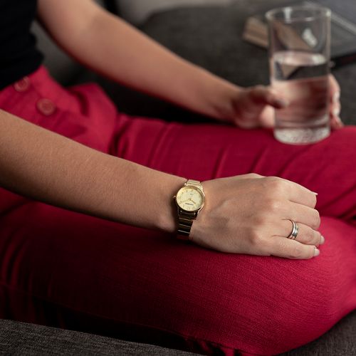 Relógio Feminino Clássico Bracelete Dourado