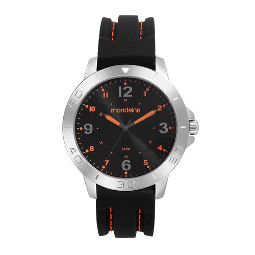 Kit Relógio Masculino Prata Com Pulseira de Silicone e Canivete Suiço