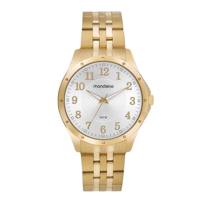 MONDAINE ゴールド　メッシュ　腕時計 Mondaine