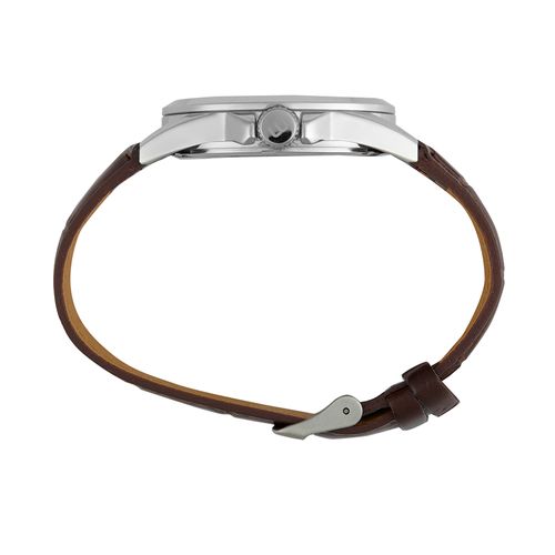 Relógio Masculino Clássico Pulseira Textura Prata