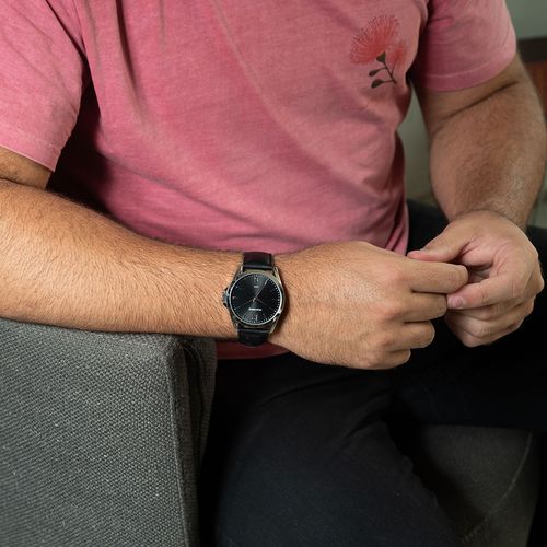 Relógio Masculino Clássico Prata