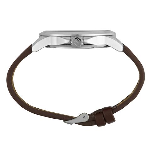 Relógio Masculino Casual Prata com Visor Azul