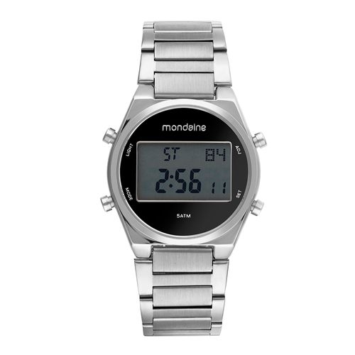 Relógio Masculino Digital Casual Prata