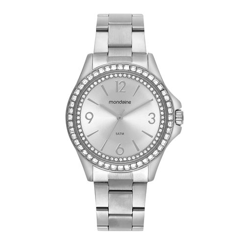 Relógio Feminino Pedras Cravejadas Dourado