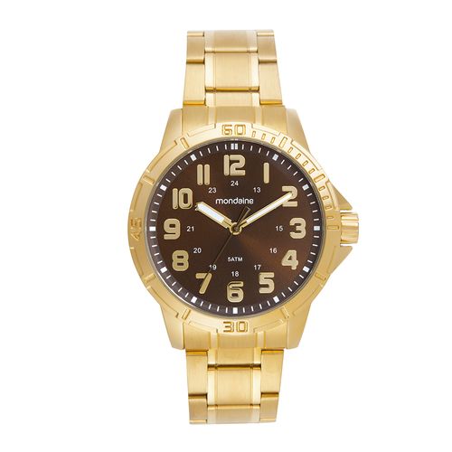 Relógio Masculino Casual Dourado