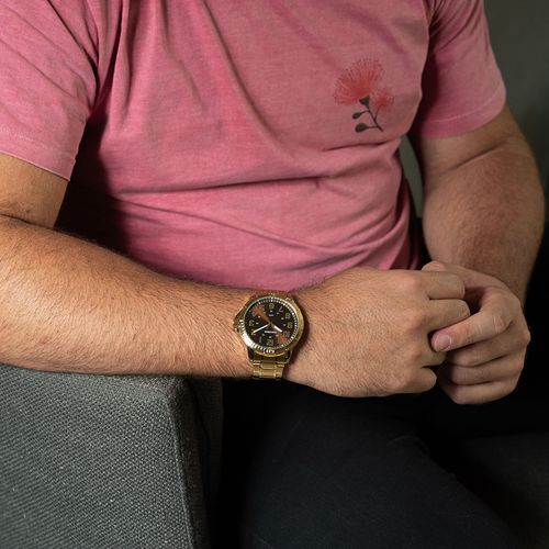 Relógio Masculino Casual Dourado