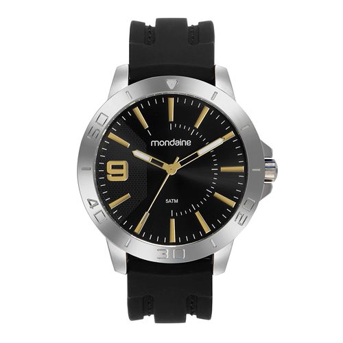 Relógio Masculino Esportivo Silicone Prata