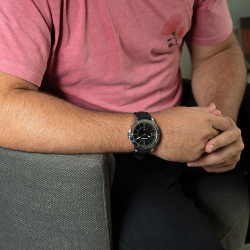 Relógio Masculino Esportivo Silicone Prata