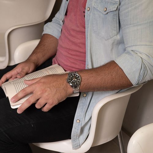 Relógio Masculino Casual Prata