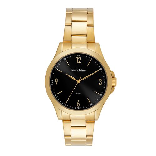 Relógio Masculino Social Dourado