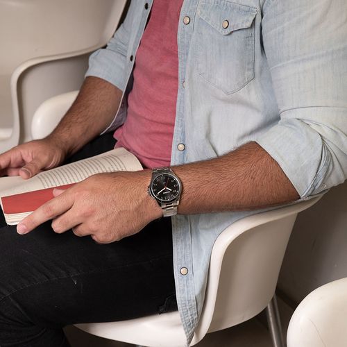 Relógio Masculino Casual Prata