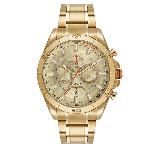 Relógio Masculino Speedo Cronógrafo Dourado