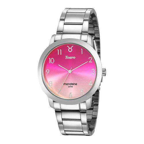 Relógio Feminino Signo Touro Prata
