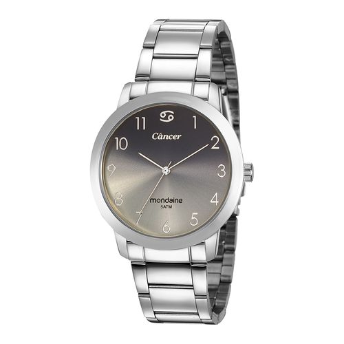 Relógio Feminino Signo Câncer Prata