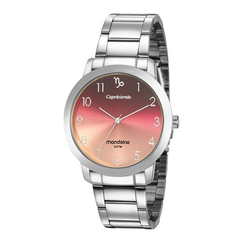 Relógio Feminino Signo Capricórnio Prata