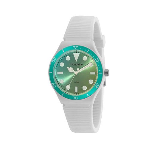 Relógio Esportivo Silicone Prata