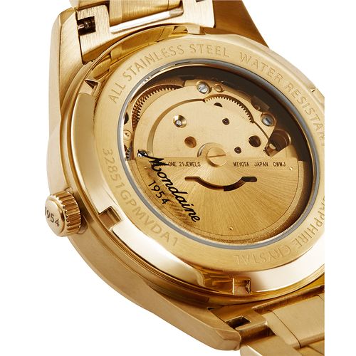 Relógio Automático Aço Dourado