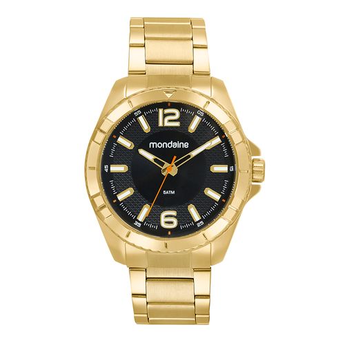 Relógio Masculino Casual Dourado
