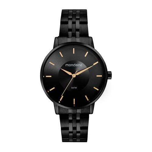 Relógio Feminino Visor Degradê Preto