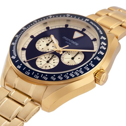 Relógio Masculino Aço Multifunção Dourado