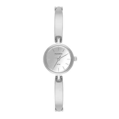 Relógio Feminino Bracelete Espelhado Prata