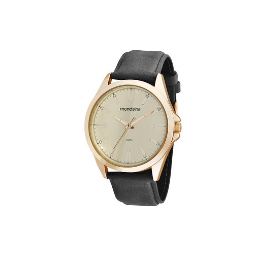 Relógio Masculino Mostrador Fosco Dourado