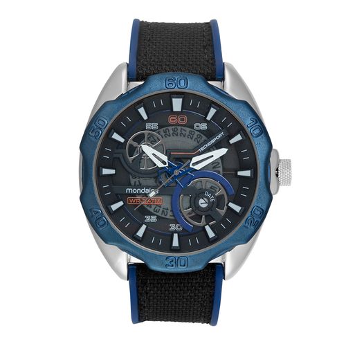 Relógio Masculino Esportivo Nylon e Silicone Bicolor